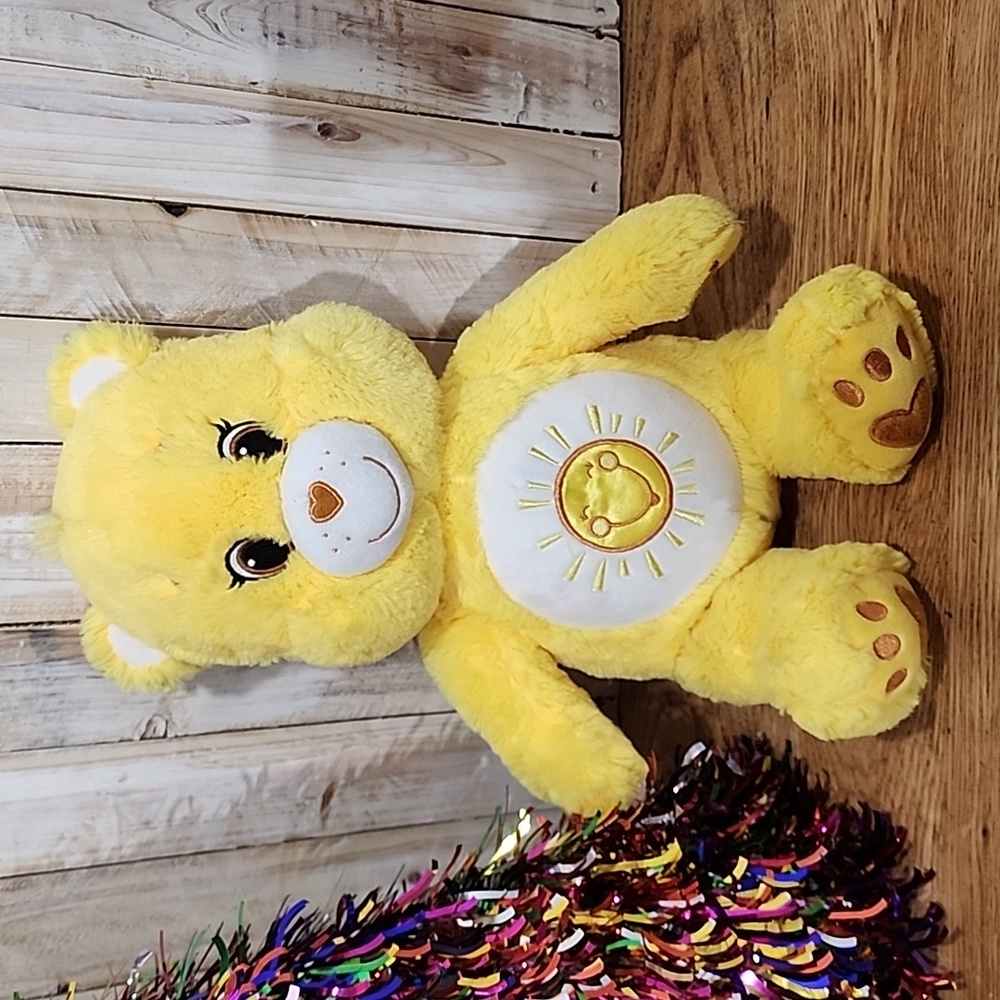 BAB Build A Bear Care Bear Yellow Funshine 18" Bear Stuffed 2016